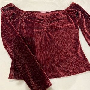 Velvet top